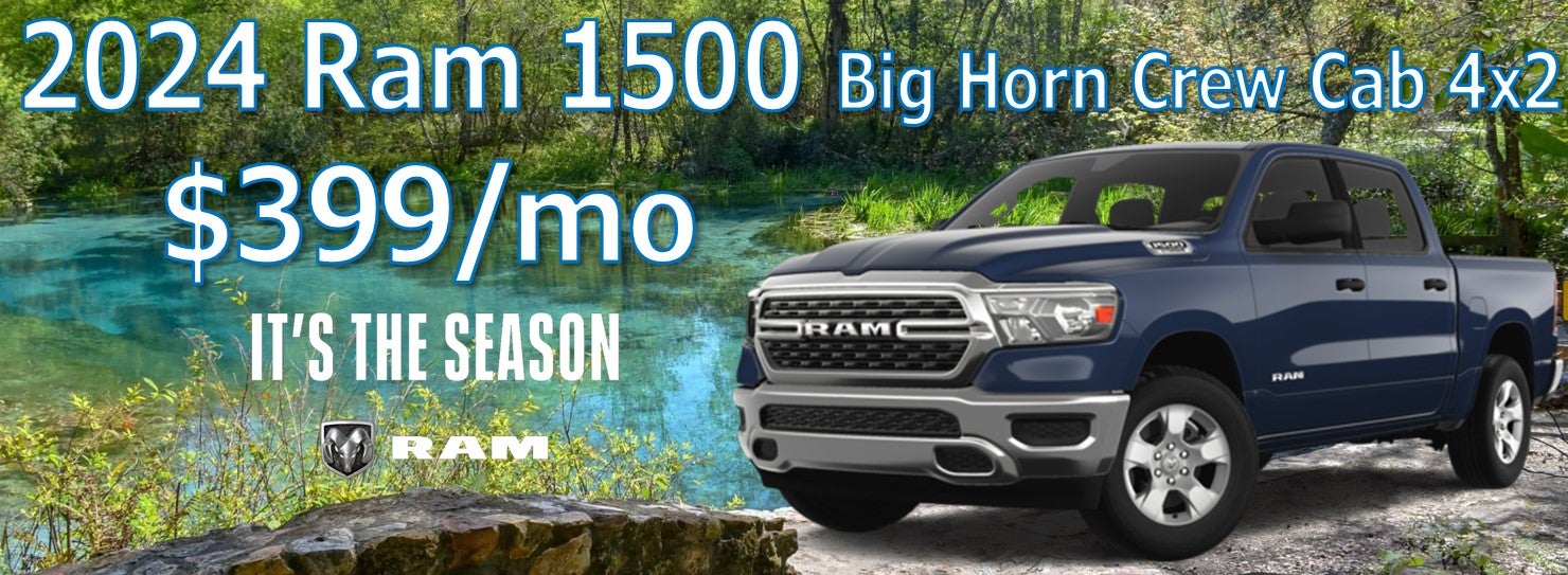 2024 Ram 1500 Big Horn Crew Cab 4x2 $399/mo